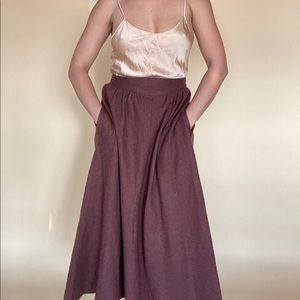 Burgundy Wool Skirt a vintage Jones New York